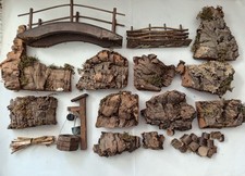 Articoli Per Presepe In Sugero E Legno.