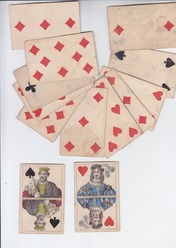 Lotto antiche carte da - 15,