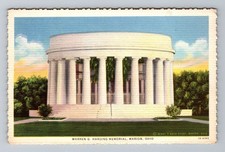 Marion OH-Ohio, Warren G Harding Memorial, antica cartolina ricordo d'epoca