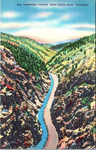 Cartolina big thompson canyon - thompson,