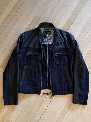 Giacca biker armani nera - biker,