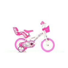 Bici 12 Hello Kitty Club per bambina rotelle cestino porta bambola Dino Bikes