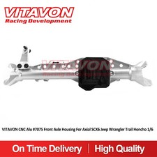 Vitavon CNC Alu #7075 Alloggiamento Assale Anteriore per Assiale SCX6 Jeep&Honcho Sil+Blk