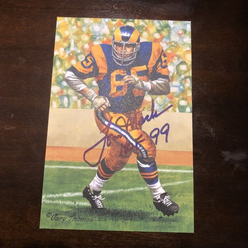 Tom mack autograph nfl - tom, goal
