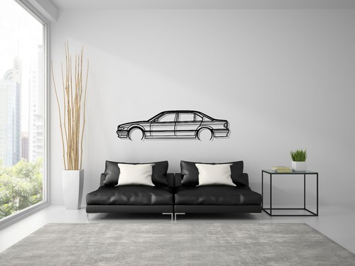 Bmw e38 silhouette steel wall - bmw,