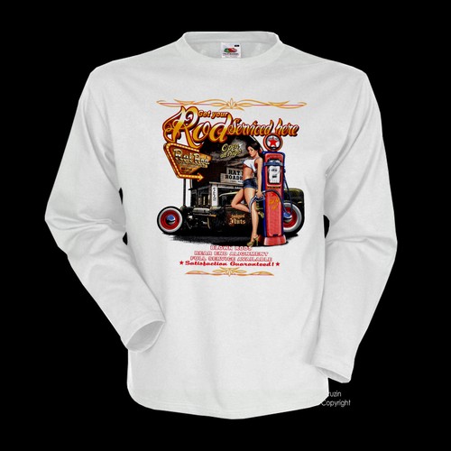 Shirt vintage hot rod - *,