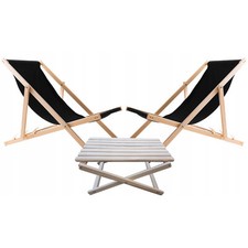 Set di 2 lettini pieghevoli