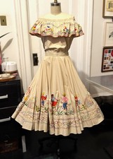 Raro set top e gonna a cerchio