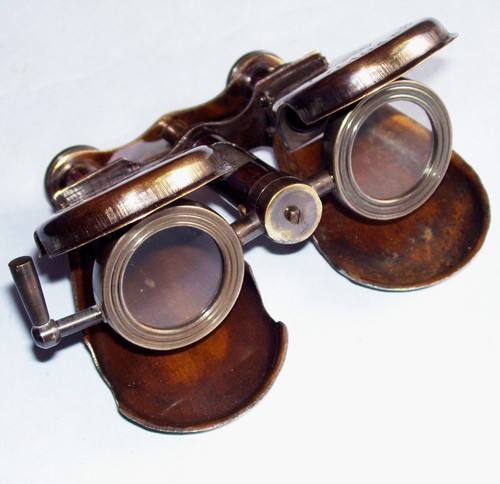 Binocolo antico ottone - binocolo,