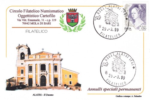Cartolina alatri con - cartolina, (fr)