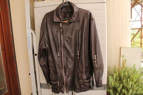 Giacca moto pelle - pelle, vintage