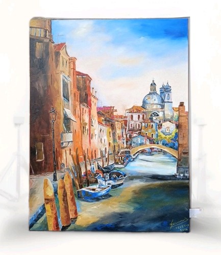 Quadro olio originale - , 'venezia