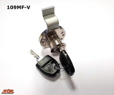 SERRATURA 109MF-V per CASSETTI o ANTE MOBILI - Lung.Cilindro 20mm + Incontro a L