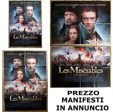 Les Miserables - MANIFESTI CINEMA ORIGINALI Film2012 vari formati leggi annuncio