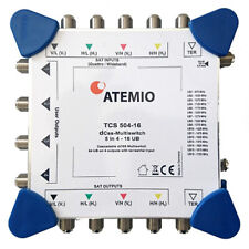 ATEMIO Multiswitch Unicable-Line 5/4x16 - Sistema monocavo per 1 satellite e 4x16