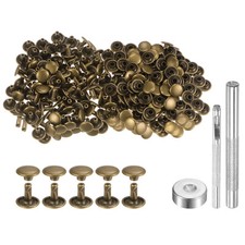 200 Sets Leather Rivets 9mm x