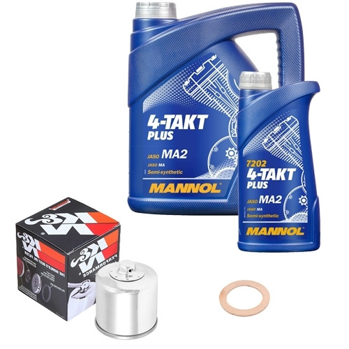 Kit filtro olio mn 10w40 - olio, k&n