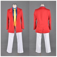 Lupin il terzo Rupan Sansei Giacca Rossa Camicia Cosplay Halloween Carnevale Saldi