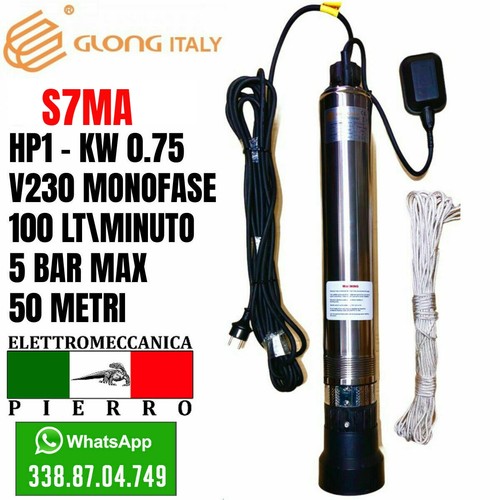 Pompa sommersa pozzi hp1 - pompa, lt100