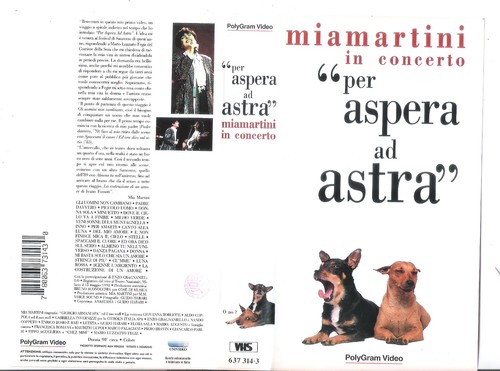Mia martini vhs per - martini=vhs=per, aspera-ad