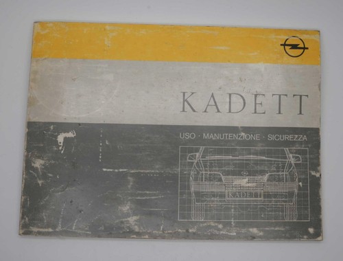 Opel kadett 1988 libretto uso - opel,