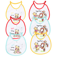 BAVETTE WINNIE THE POOH DISNEY SET 6 BAVAGLINI 18 X 18 CM IN SPUGNA PER BAMBINI