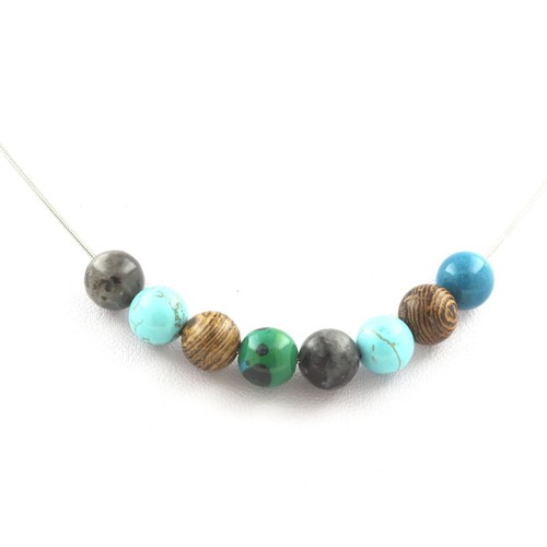 Collana perle turchesi - collana,