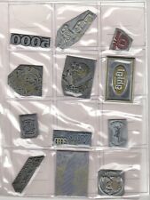  LOTTO 12 CARATTERI TIPOGRAFICI IN PIOMBO CLICHE' Anni '40 da TIPOGRAFIA DITTE 