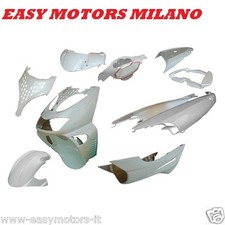 KIT CARENE PLASTICHE SCOCCHE BIANCO X APRILIA SR 50 WWW STEALTH STREET 9pz 97>14