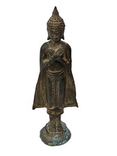 Antica Statua Buddha Bronzo