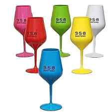 Set 7 Calici Santero 958 Rosso Azzurro Fucsia Verde Viola Giallo Bianco