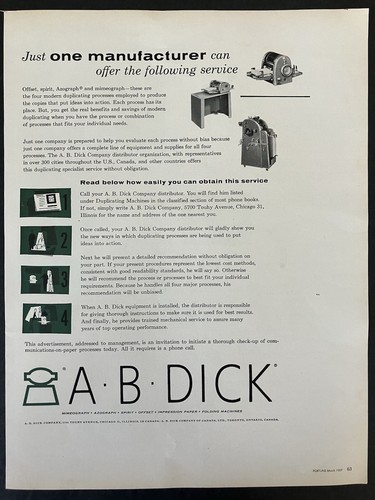 1957 dick mimeograph - a.b.,