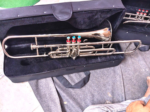 Trombone valvole metallo - 3, in
