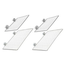 4 pezzi Pappagallo Piattaforma Trespolo in Acciaio Inox Grande Supporto