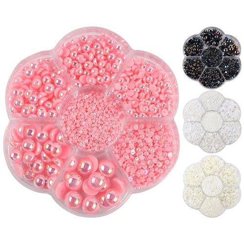 2800 pezzi set mezze perle - mm,
