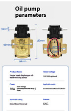 Pompa benzina 12V 24V pompe trasferimento carburante per benzina gasolio olio acqua