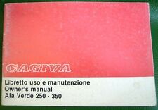 CAGIVA ALA VERDE 250 - 350 LIBRETTO USO E MANUTENZIONE