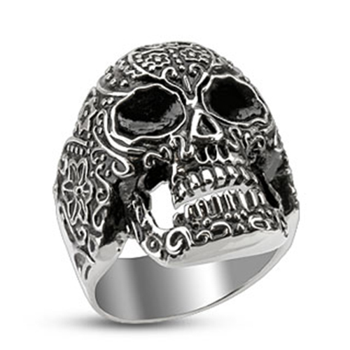 Anello teschio death - , skull