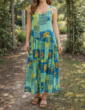 Biga Boho Artsy Sunflower Maxi