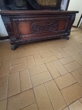 Antica cassapanca in legno intagliato – inizio '900