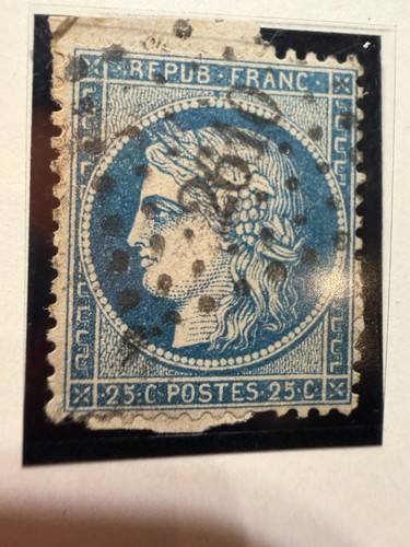Timbre 20c bleu - -,