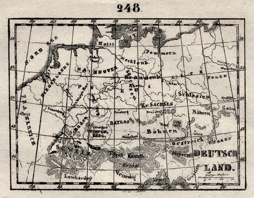 Germania originale litografia - germania,