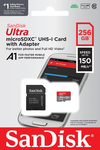 Sandisk microsd ultra - microsd, 256gb