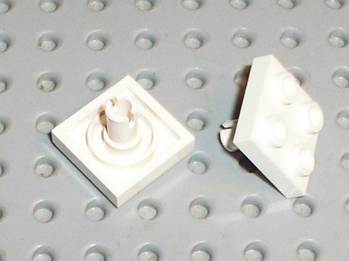 Lego white plate - x,