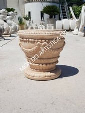 VASO CALICE ORCIO FIORIERA PER PIANTE E FIORI DA ESTERNO GIARDINO IN CEMENTO H40