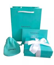 Confezione Regalo Tiffany & Co Scatola Gioielli Sacchetto Velluto Sacchetto Regalo Nastro e Panno