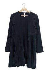 ZARA Abito a maniche lunghe Donna Abito Taglia IT 44 nero stile casual