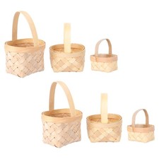  6 mini cestini intrecciati