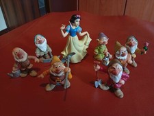 DISNEY BIANCANEVE E I SETTE NANI BULLYLAND  COLORATI A MANO