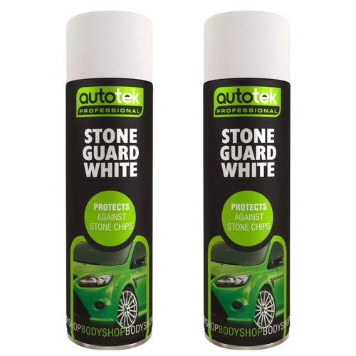 Autotek white stone guard - white,